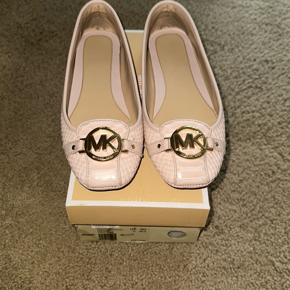Pink Snake Pattern Michael Kors Flats - image 1